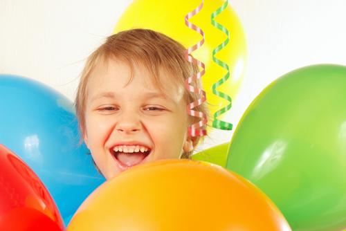 boy with balloon